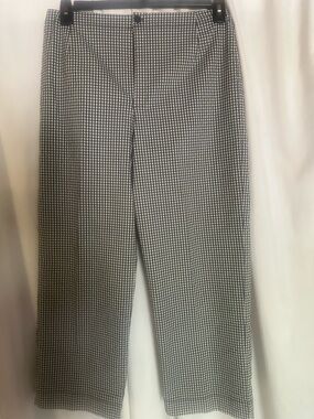 Chico's Black and White Gingham Pants